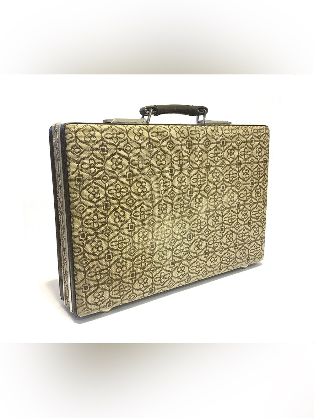 Vintage 1970’s Fabric Covered Briefcase - Picture 2 of 13